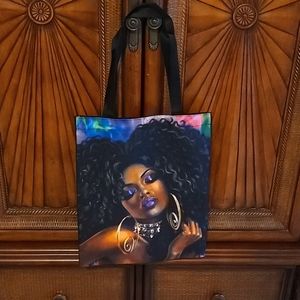 Cotton and nylon  tote